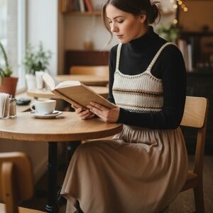Forever21 Crochet Knit Sweater Crop Top Taupe Beige Cotton Blend New Size Medium